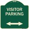 Signmission Reserved Parking Visitor Parking Heavy-Gauge Aluminum Architectural Sign, 18" x 18", G-1818-23025 A-DES-G-1818-23025 - alternate 1